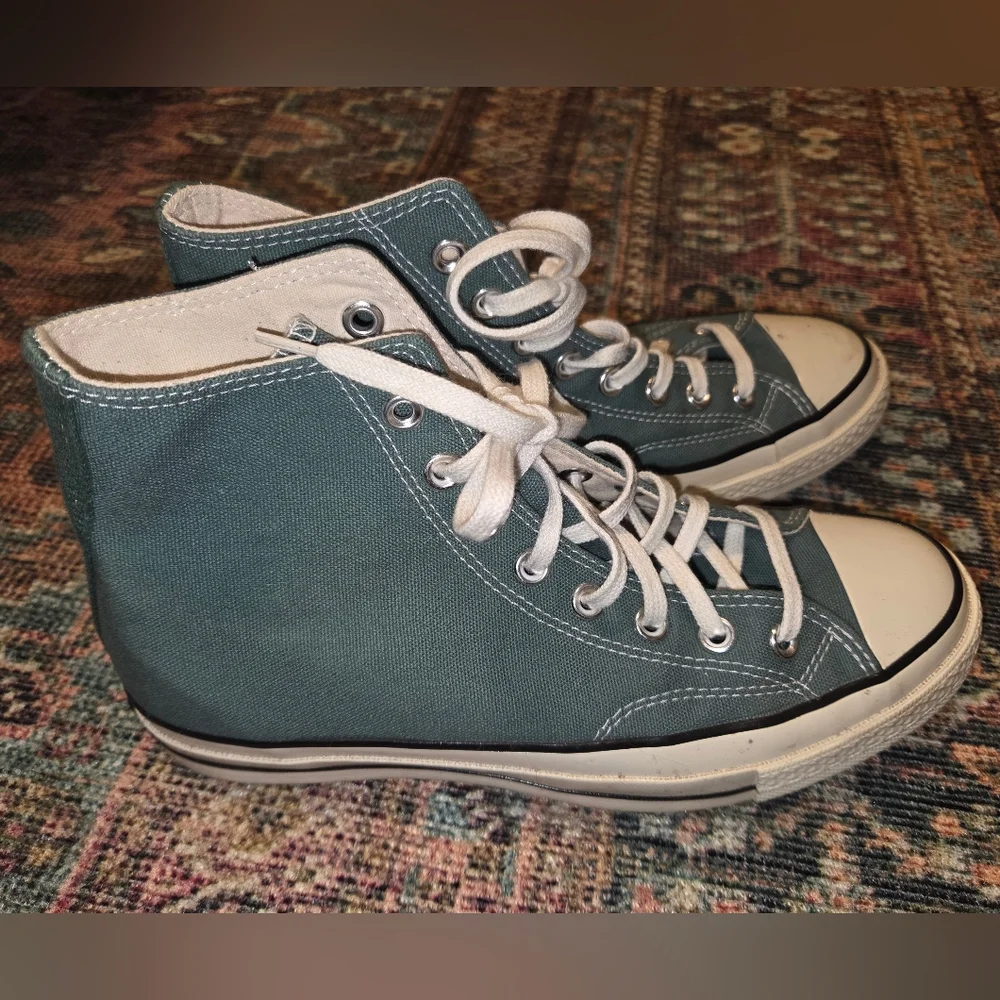 Converse Chuck Taylor 70 High-Top Sneakers Turquoise Teal Seafoam Green Size 7/9 - Picture 5 of 7